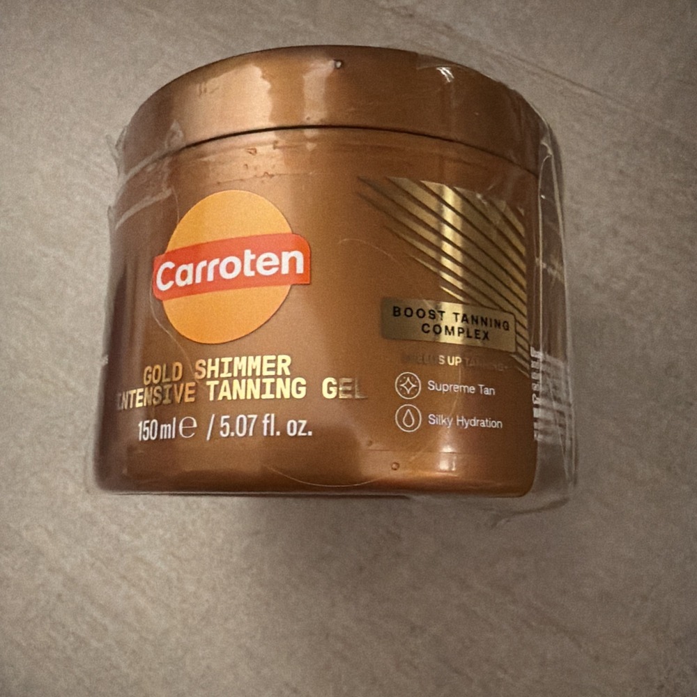 SEALED Carroten Gold Shimmer Intensive Tanning Gel SPF0 5.07 fl oz - Greece Made